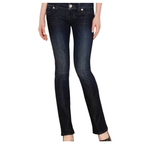Guess Collection Daredevil Low Rise Crystal Studded Denim Jeans 27 - Picture 1 of 10